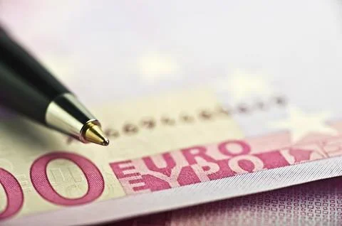 Pen on the money 写真素材