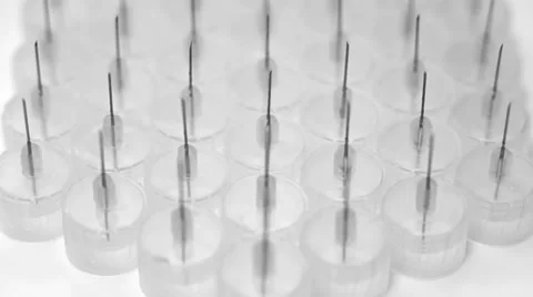 Pen needles #1 Stock Footage 7130832