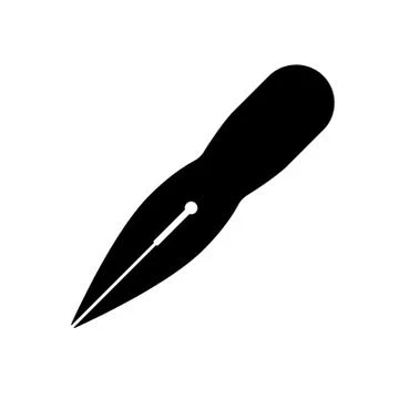 Pen nib icon Stock Illustration