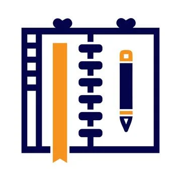 Pen, notebook, pad, dairy, notebook diary icon Stock Illustration