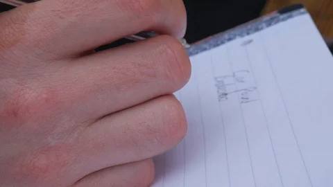 Pen to paper 001 Video stock 91686533