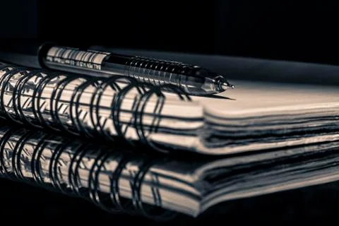 Pen to paper. Stock Photos