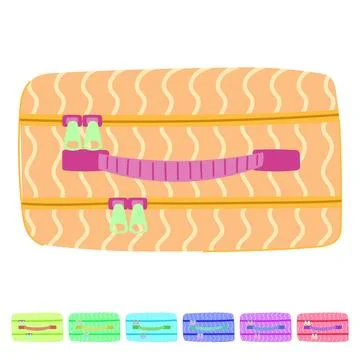Pen pencil case vector cartoon graphic Stock Illustration