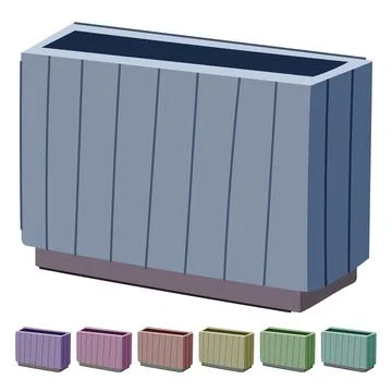 Pen pencil holder vector cartoon graphic Stock Illustration