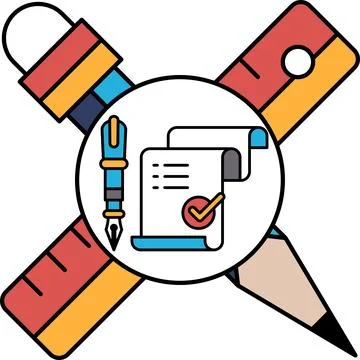 A pen, pencil Stock Illustration
