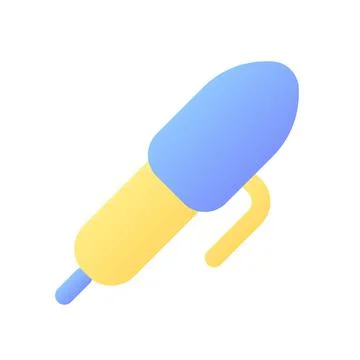 Pen pixel perfect flat gradient color ui icon 스톡 일러스트