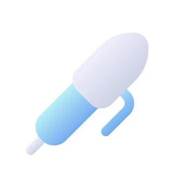 Pen pixel perfect flat gradient two-color ui icon Illustrazione stock