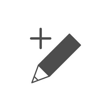 Pen plus icon. Element of web icon. Premium quality graphic design icon. Signs Stock Illustration