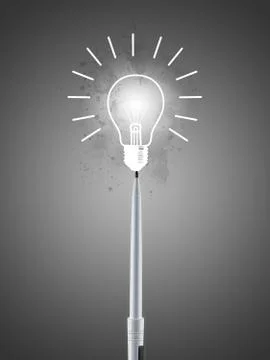 Pen question faq idea Stock Illustration