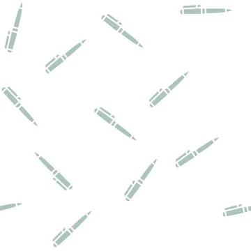 Pen school stationery glyph vector seamless pattern 스톡 일러스트