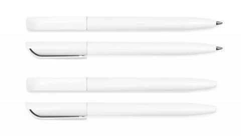 Pen Set Branding Template Stock Illustration