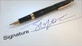 Pen signature signing contract fountain hand writing paperwork 4k 4k or 4k+ Resolution