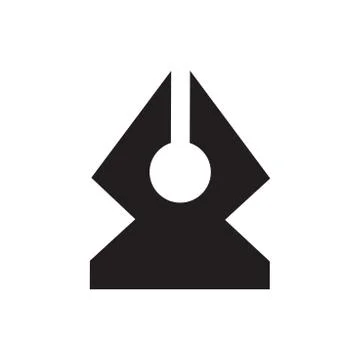 Pen silhouette Stock Illustration