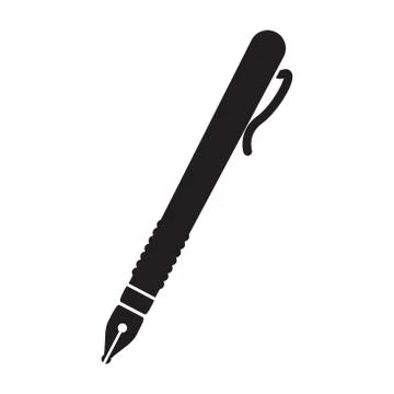 Pen silhouette Stock Illustration