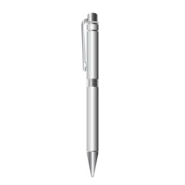 Pen silvery vector Stock Illustration