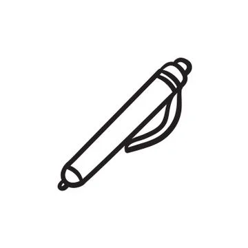 Pen sketch icon Stock Illustration