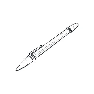 Pen sketch isolated Stock Illustration