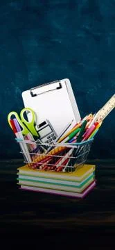 Pen stand Stock Illustration