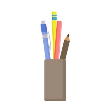 Pen stand Stock Illustration