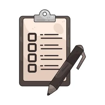 Pen Survey illustration Stock Illustration