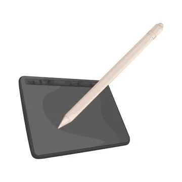 Pen Tablet Illustration Stock Illustration
