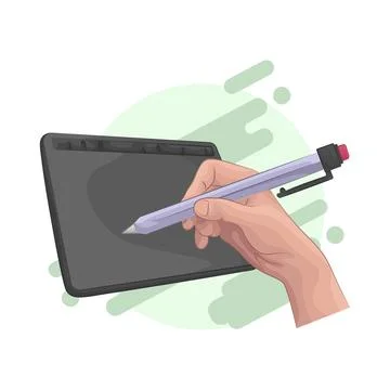 Pen Tablet Illustration Stock-Illustration