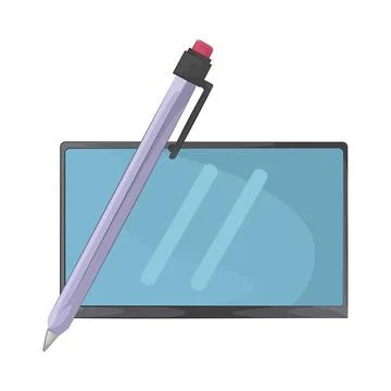 Pen Tablet Illustration Stock-Illustration