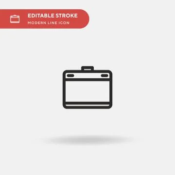 Pen Tablet Simple vector icon. Illustration symbol design template for web mo Illustrazione stock