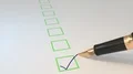 Pen ticking boxes fountain survey vote exam tick ticker loop 4K 4k or 4k+ Resolution