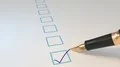 Pen ticking boxes fountain survey vote exam tick ticker loop 4K 4k or 4k+ Resolution