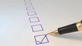 Pen ticking boxes fountain survey vote exam tick ticker loop 4K 4k or 4k+ Resolution