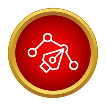 Pen tool drawing vector path graphic design icon イラスト素材