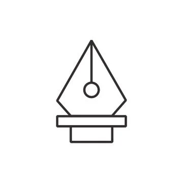 Pen tool  icon black vector eps10 Stock Illustration