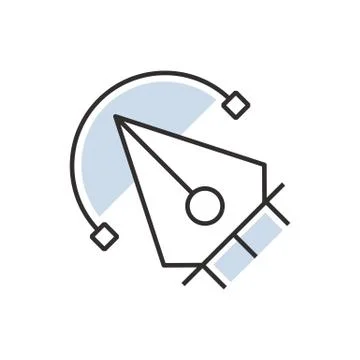 Pen tool  icon design Stock Illustration