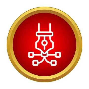 Pen tool icon editing vector curve design 스톡 일러스트