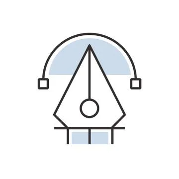 Pen tool  icon Illustrazione stock