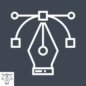 Pen Tool Icon Stock Illustration