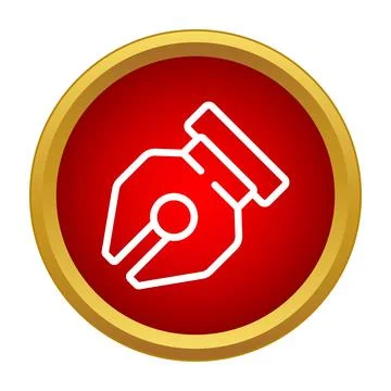 Pen tool vector icon for graphic design Stock Illustration