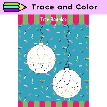 Pen tracing lines activity worksheet for children. Pencil control for kids Stock Illustration