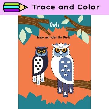 Pen tracing lines activity worksheet for children. Pencil control for kids Stock Illustration