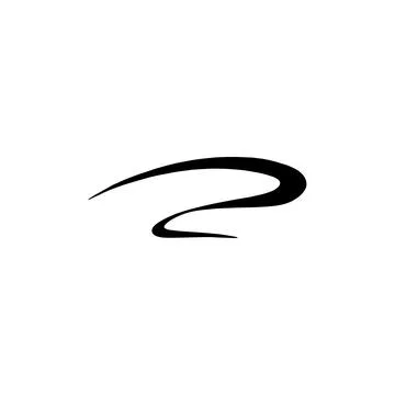 Pen underline stroke or ending lettering hand drawn vector illustration isolated Stock Illustration