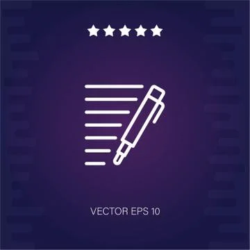 Pen vector icon Stock Illustration