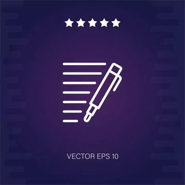 Pen vector icon Stock Illustration