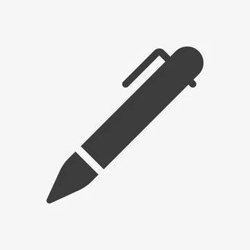 Pen vector icon isolated on white background. Stock Illustration