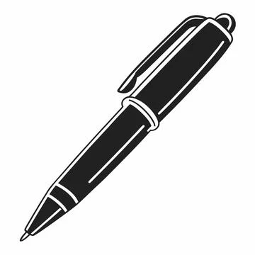 Pen Vector Illustration Simple Flat Design Clean (1) vector illustration de.. Stock Illustration