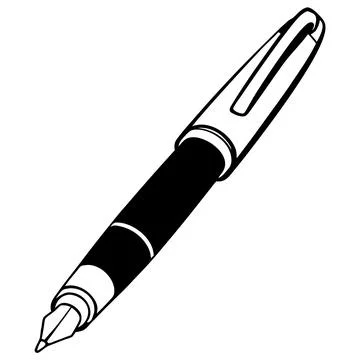 Pen Vector Illustration Simple Flat Design Clean vector illustration design 8 Stock Illustration