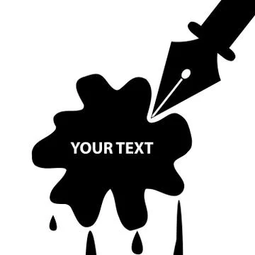 Pen on white background Stock Illustration