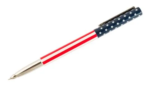 Pen on white background Stock Photos