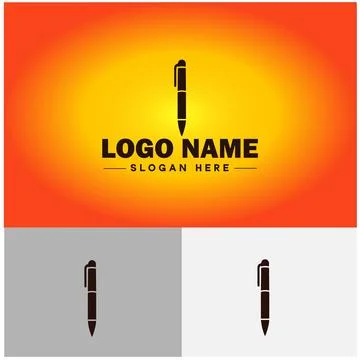 Pen write pencil logo icon vector for business brand app icon School Educat.. 스톡 일러스트