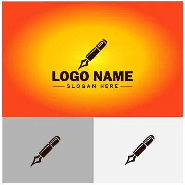 Pen write pencil logo icon vector for business brand app icon School Educat.. Illustrazione stock